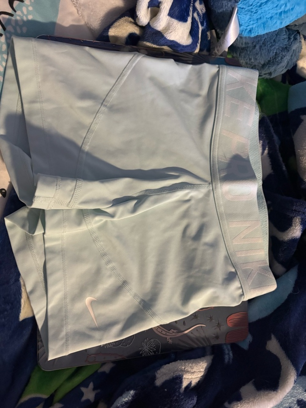 Nike Light Blue Athletic Shorts